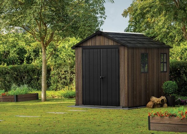 Apex Záhradný domček 9x7,5, walnut KETER 263958