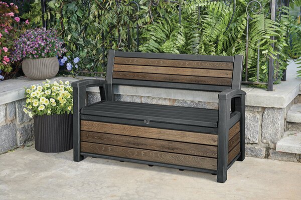 Deco Garden Záhradná lavica 227 l, walnut KETER 261839