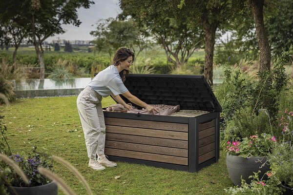 Signature Horizontal Záhradný úložný box 630 l, walnut KETER 261893