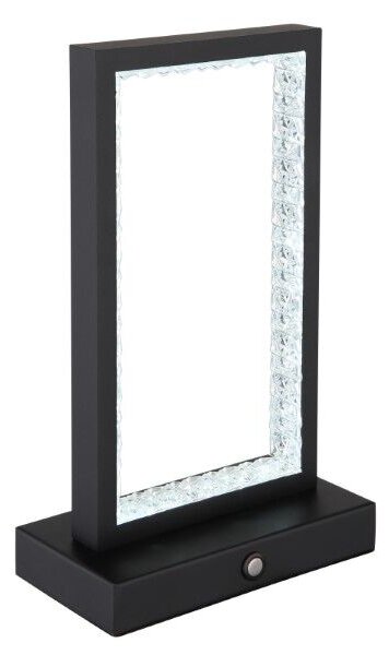 GLOBO 24008S SAMEGA dotyková stolná lampička LED V230mm 3W/120lm 2700+6500+4000K čierna matná, priehľadná, vrátane batérie CR18650 1800mAh 3,7V, USB-C kábel