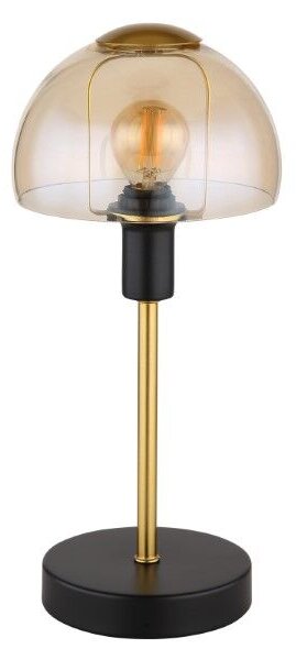 GLOBO 21914A KOKKINI dotyková stolná lampička V320mm 1xE14 čierna, jantárová ON/OFF