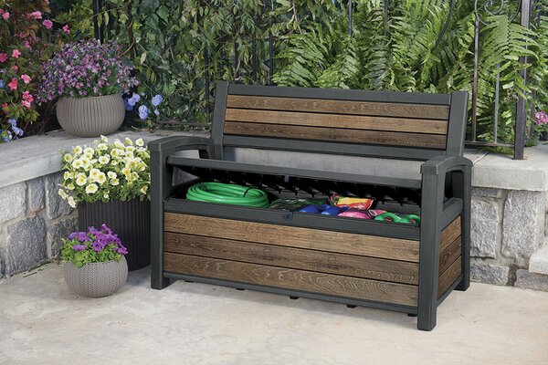 Deco Garden Záhradná lavica 227 l, walnut KETER 261839