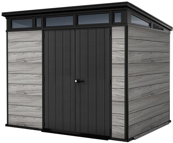 Pent Signature Záhradný domček 9x7, storm grey KETER 263852