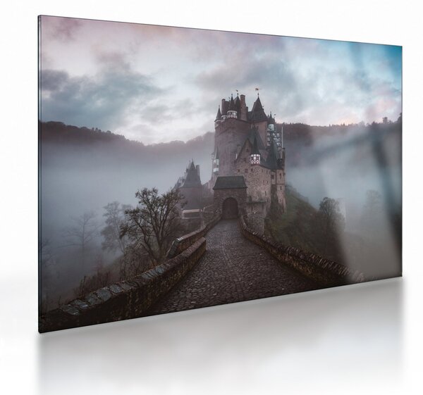 Sklenený obraz - Eltz Castle, Nemecko (70x50 cm)