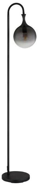GLOBO 15885S DALTON stojacia lampa V1520mm 1xE27 čierna, dymová