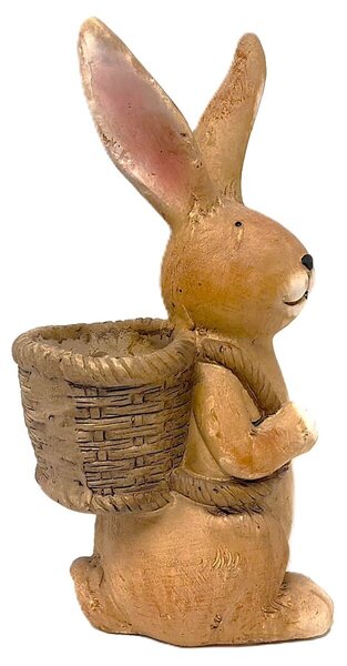 Zajac s košom veľký, 45 × 23 cm, hnedý PRODEX 2517