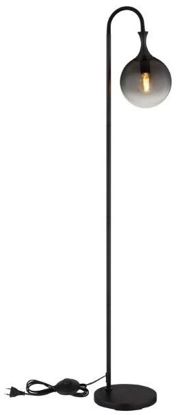 GLOBO 15885S DALTON stojacia lampa V1520mm 1xE27 čierna, dymová