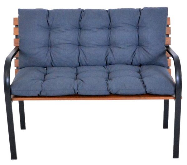 Premium poduška na lavicu 120 × 45 cm, tmavošedá, set 2 ks ROJAPLAST 12045