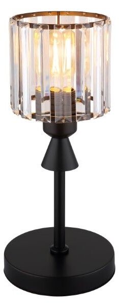 GLOBO 15742T JORDANA stolná lampička V3430mm 1xE27 čierna, priehľadná