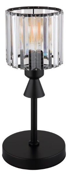 GLOBO 15742T JORDANA stolná lampička V3430mm 1xE27 čierna, priehľadná