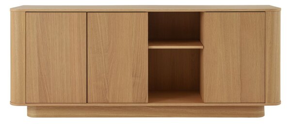 Veľká drevená komoda Navan 180 cm, prírodný dub