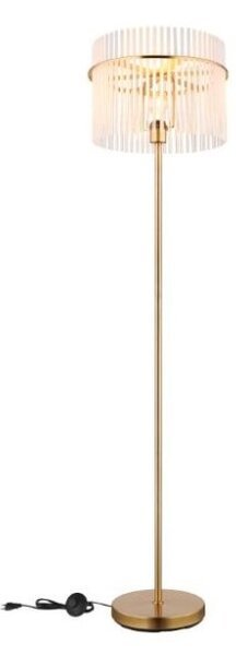 GLOBO 15698SM GORLEY stojacia lampa V1520mm 1xE27 zlatá, biela
