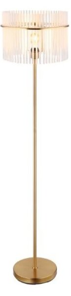 GLOBO 15698SM GORLEY stojacia lampa V1520mm 1xE27 zlatá, biela