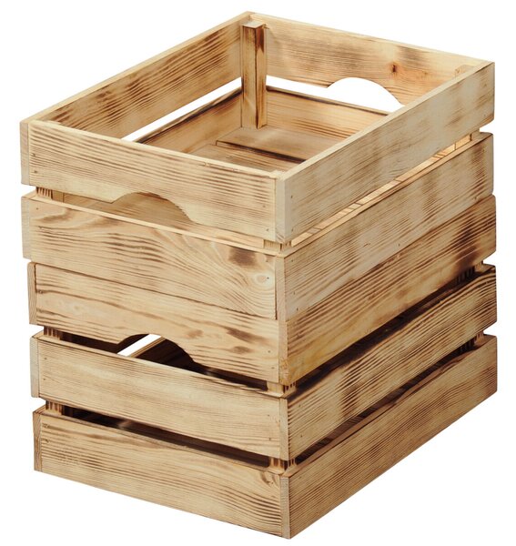 Stohovateľný úložný box 30 x 20 x 15 cm, borovicové drevo KESPER 69404