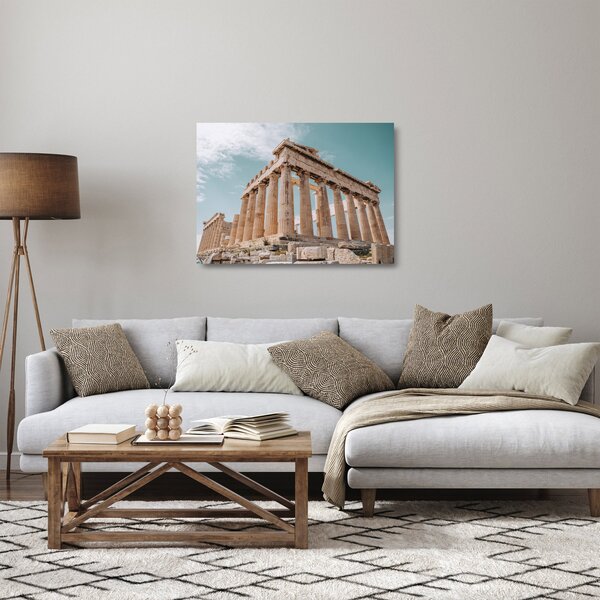 Sklenený obraz - Antický akropolis (70x50 cm)