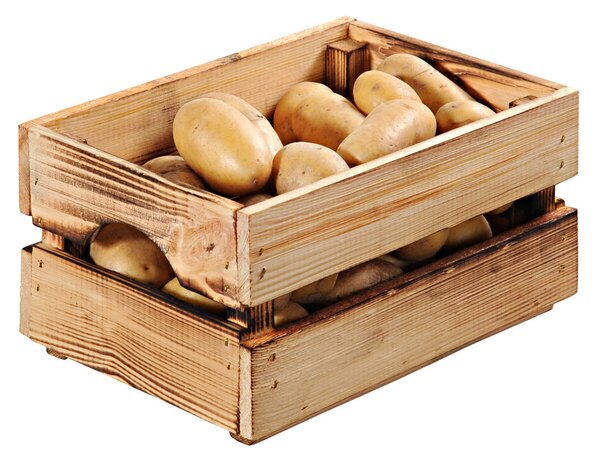Stohovateľný úložný box 30 x 20 x 15 cm, borovicové drevo KESPER 69404