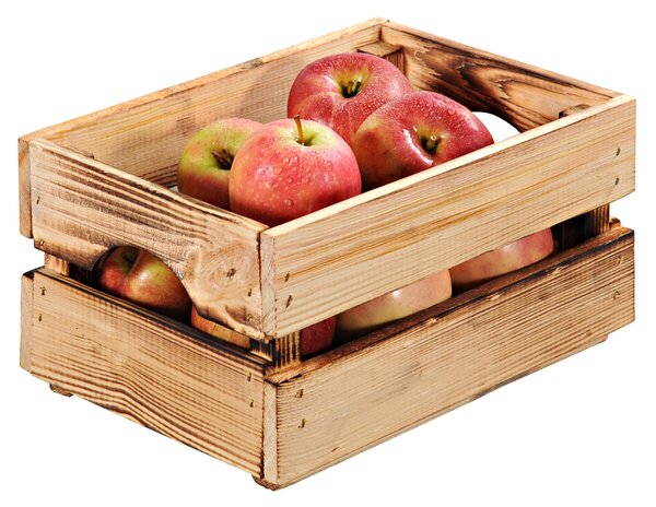 Stohovateľný úložný box 30 x 20 x 15 cm, borovicové drevo KESPER 69404