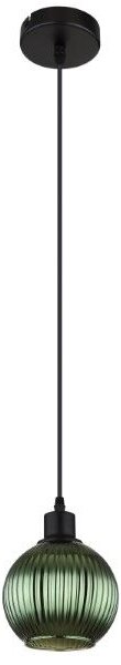 GLOBO 15638G ZUMBA závesné svietidlo D150mm 1xE27 čierna, zelená