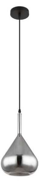 GLOBO 15542 GEEKY závesné svietidlo D200mm 1xE27 čierna, dymová