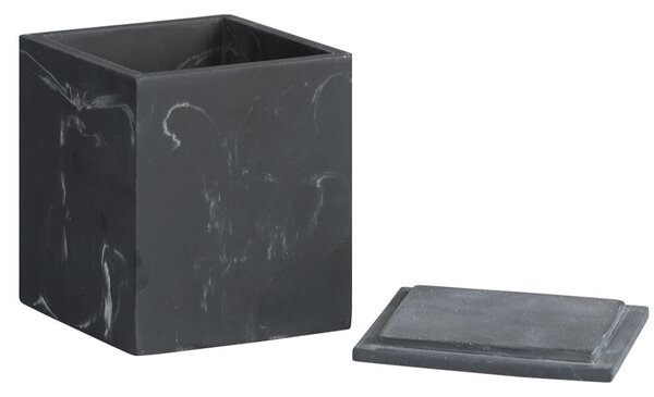 Úložný box 10,5 x 8,5 x 8,5 cm, živica, čierny KESPER 38603