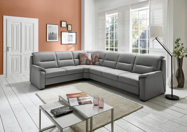 ROHOVÁ SEDAČKA, textil, sivá Beldomo Comfort - Sedačky