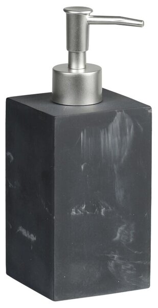 Dávkovač mydla 19 x 7,2 x 7,2 cm, živica, čierny KESPER 38604