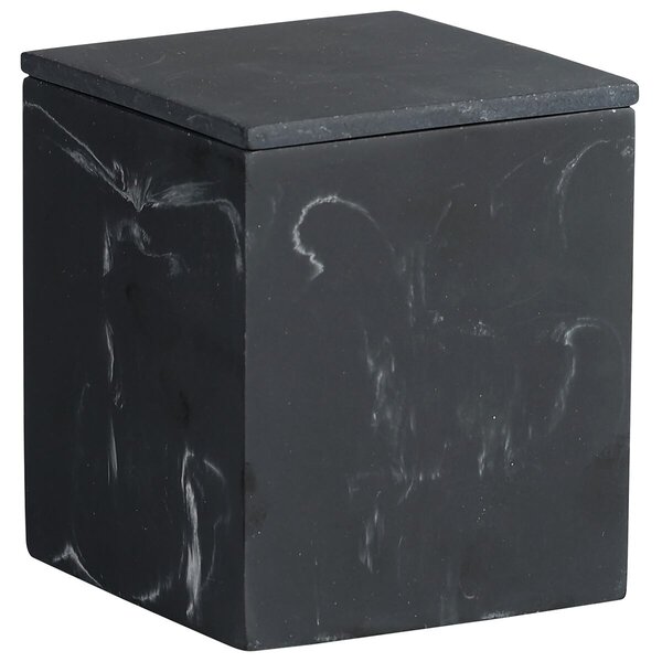 Úložný box 10,5 x 8,5 x 8,5 cm, živica, čierny KESPER 38603