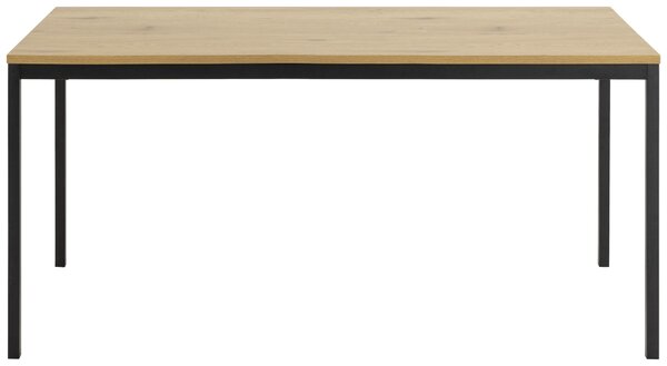 JEDÁLENSKÝ STÔL, čierna, farba duba, 160/80/74 cm P & B - Online Only jedálne, Online Only