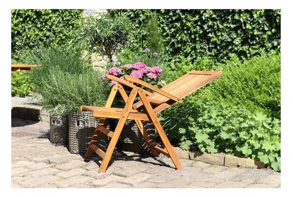 Viet Polohovacie kreslo, akácia, hnedá NOELA 345183