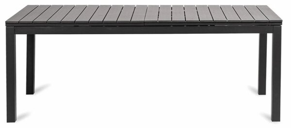 Grande Lungo XXL Záhradný rozkladací stôl 200/260 x 90 cm, hliník/artwood, čierny NOELA 34570522
