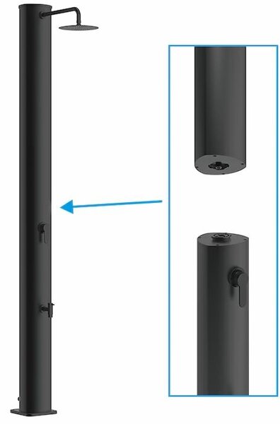 DUO solárna sprcha 40 l, hliník MARIMEX 10992150