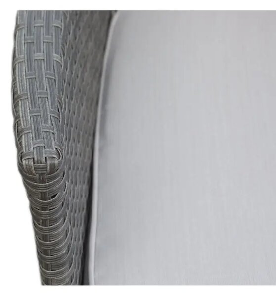 Bali Premium Záhradná lavica 116 cm, umelý ratan, šedohnedá NOELA 34570631