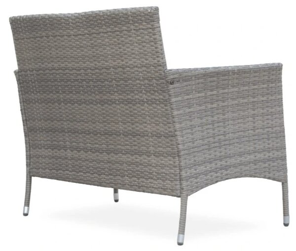 Bali Premium Záhradná lavica 116 cm, umelý ratan, šedohnedá NOELA 34570631