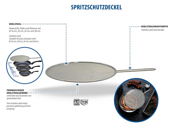 Ochranný kryt proti striekajúcemu oleju Ø 30 cm ELO 51003