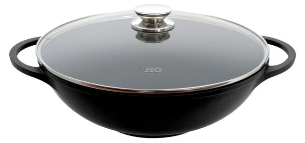 Alucast Panvica WOK so sklenenou pokrievkou Ø 32 cm ELO 19732