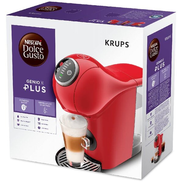 Dolce Gusto Genio S Plus kapsulový kávovar, červený KRUPS KP3405
