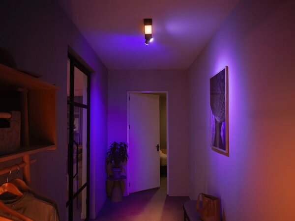 Philips HUE White and color ambiance 8720169318311 Centris stropné svietidlo LED/2-spot LED 11W + 2xGU10 4,2W 2000-6500K+RGB čierna