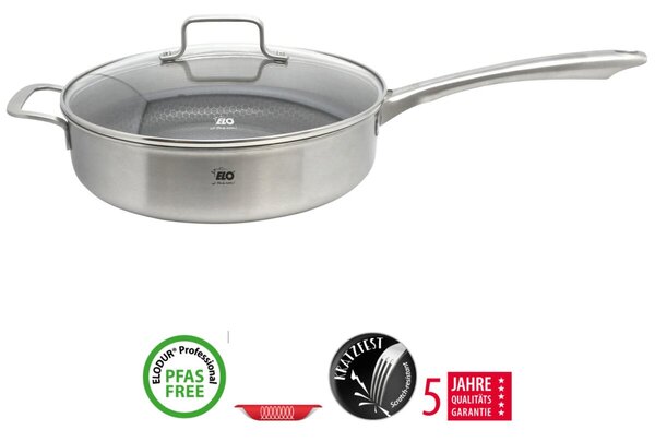 Relief Solution Hlboká panvica s pomocnou rukoväťou a sklenenou pokrievkou Ø 28 cm ELO 32458