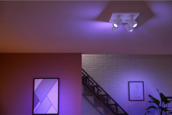 Philips Hue White and color ambiance 8720169318199 Argenta spot 4xGU10 4,2W 2000-6500+RGB biela