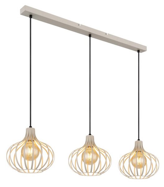 Závesné svietidlo 3x E27 piesková IP20 GLOBO lighting MATEO 33370319