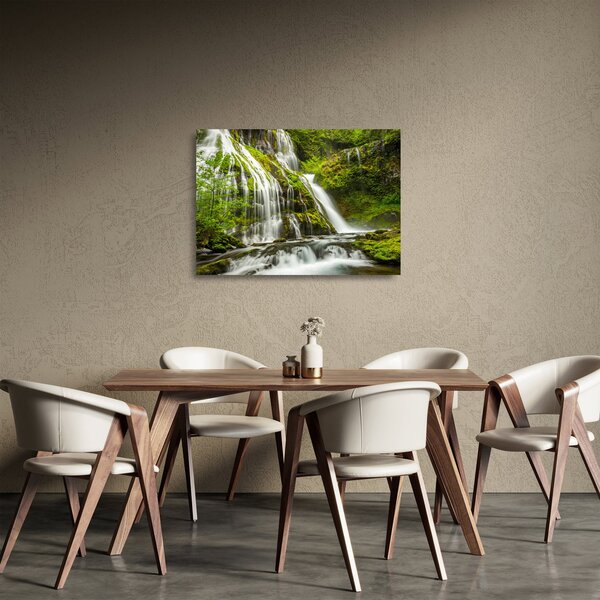 Sklenený obraz - Vodopád, Wind River Valley (70x50 cm)