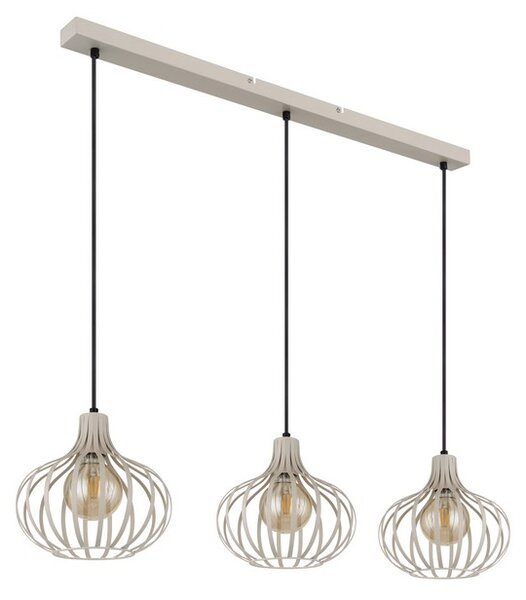 Závesné svietidlo 3x E27 piesková IP20 GLOBO lighting MATEO 33370319