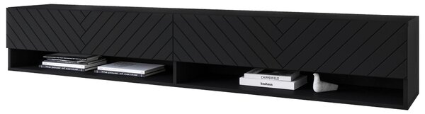 NÍZKA KOMODA, čierna, 180/30/32 cm P & B - Online Only drobný nábytok, Online Only