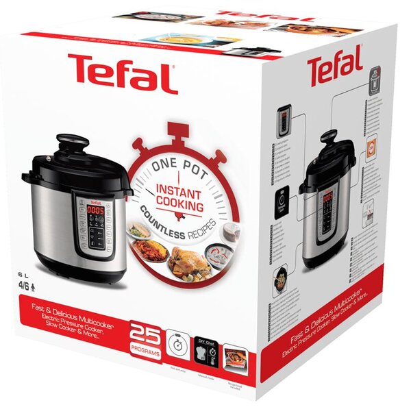 One Pot Multifunkčný elektrický hrniec, nerezový/čierny TEFAL CY505EE0