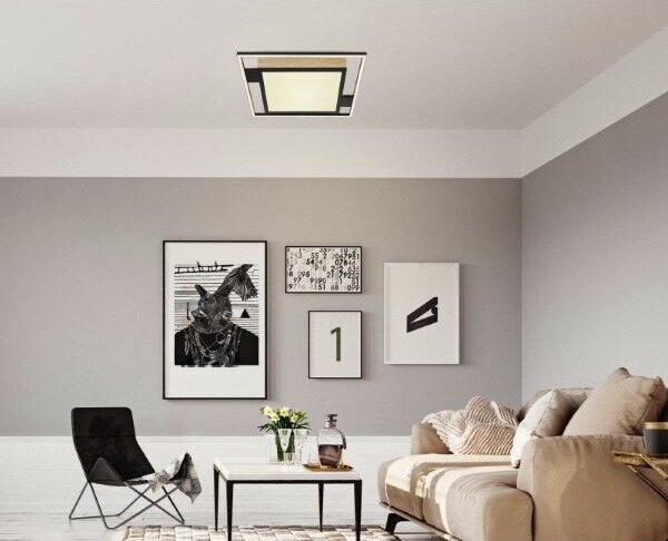 GLOBO 67283-40 JORRY stropné svietidlo LED 40W/2300lm 2700-6500K matná čierna, diaľkový ovládač