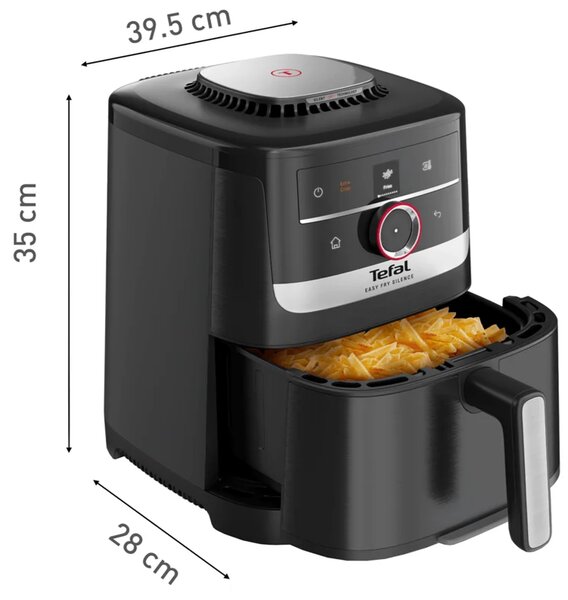 Easy Fry Silence Teplovzdušná fritéza 5 l, čierna TEFAL EY5728E1