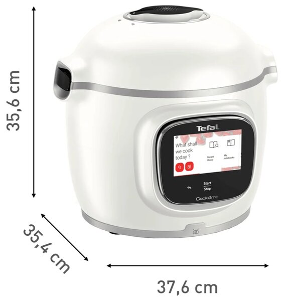 Cook4me+ Touch Pro Multifunkčný elektrický tlakový hrniec, biely TEFAL CY9441F2