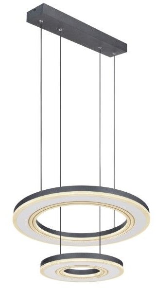 GLOBO 67191-50 BLASIUS závesné svietidlo D500mm LED 50W/1800lm 2700-6000K čierna, diaľkový ovládač