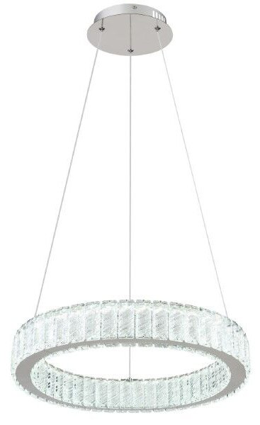 GLOBO 67162-50 MUCKY závesné svietidlo D500mm LED 50W/2995lm 2700-6000K chrómová, priehľadná, diaľkový ovládač