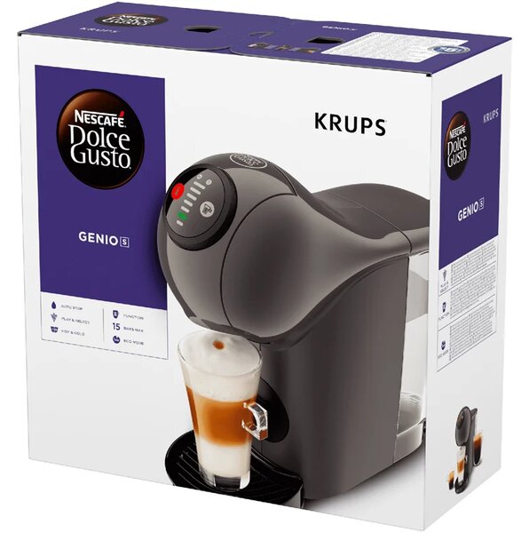 Nescafé Dolce Gusto Genio S kapsulový kávovar, antracitový KRUPS KP243B10